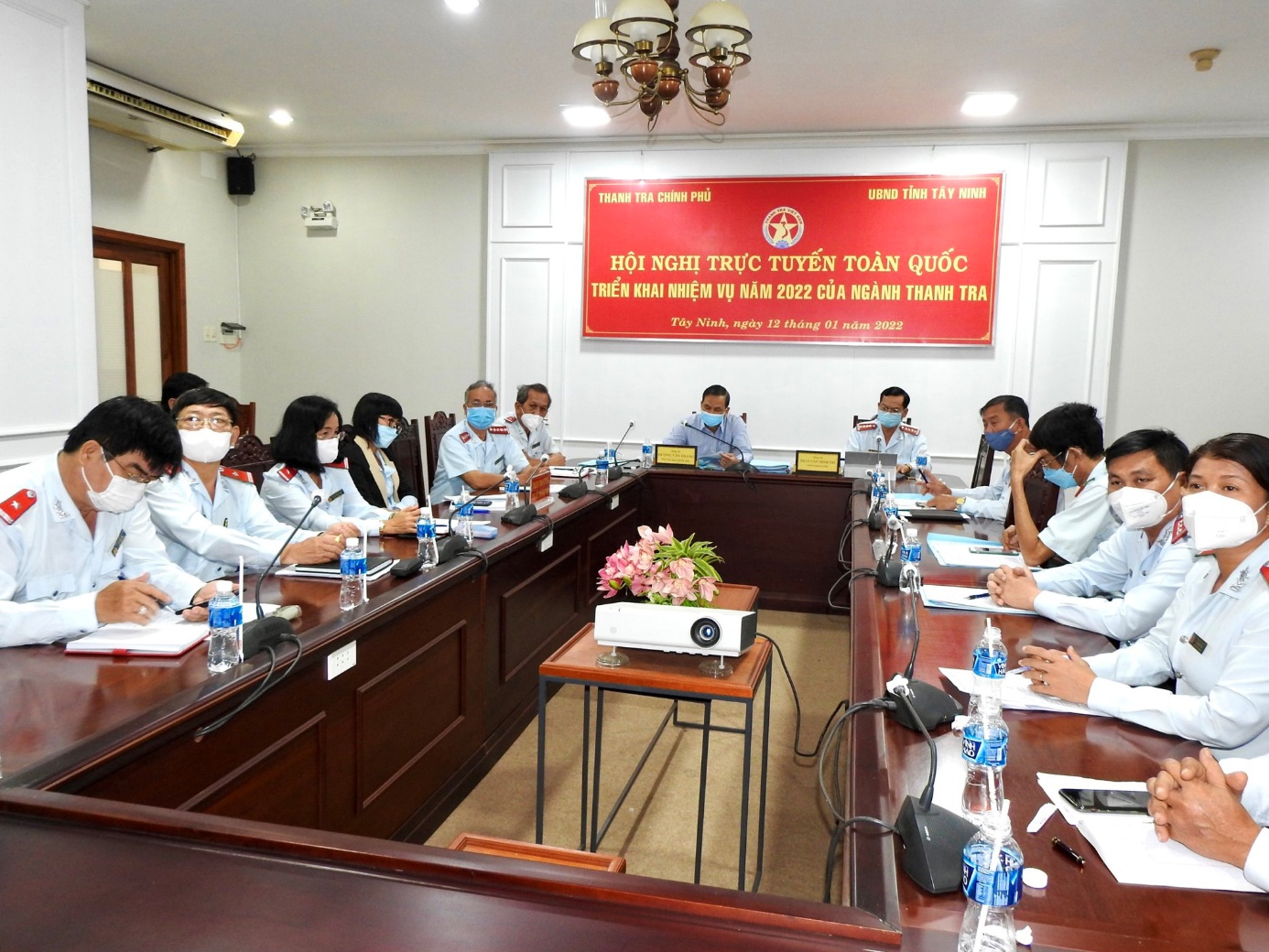 Tây Ninh: Tham dự Hội nghị trực tuyến toàn quốc tổng kết công tác Thanh tra năm 2021 và triển khai nhiệm vụ năm 2022 của ngành Thanh tra